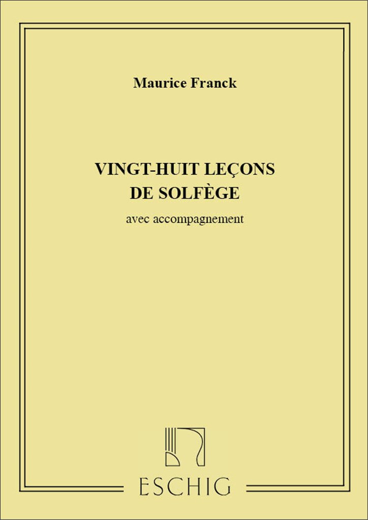 28 Lecons Solfege Avec Piano